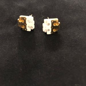 Tory Burch two toned earrings
